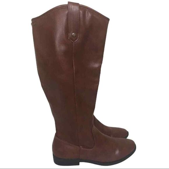 Rampage Women's Brown Isobel Riding Brown Boots Size 8 1/2 - Picture 1 of 12